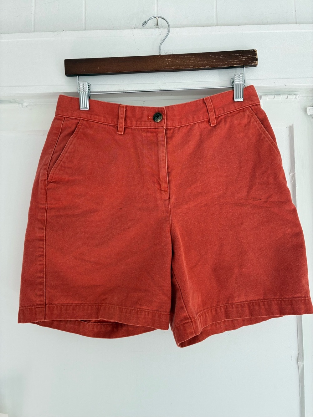 Lauren Ralph Lauren Women's Rust Orange Cotton Shorts